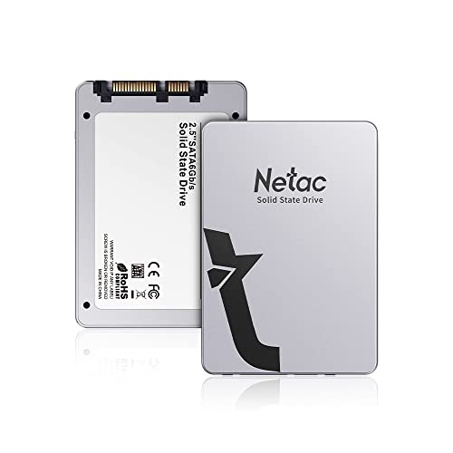 Netac SSD 256GB SATA3.0 6Gb/s 最大510MB/s 3D TLC NAND採用 2.5インチ 金属 N530S 内蔵型 ssd PC PS4適用 静音 低消費電力 耐振動 耐衝撃性 N530S（シルバー） 1