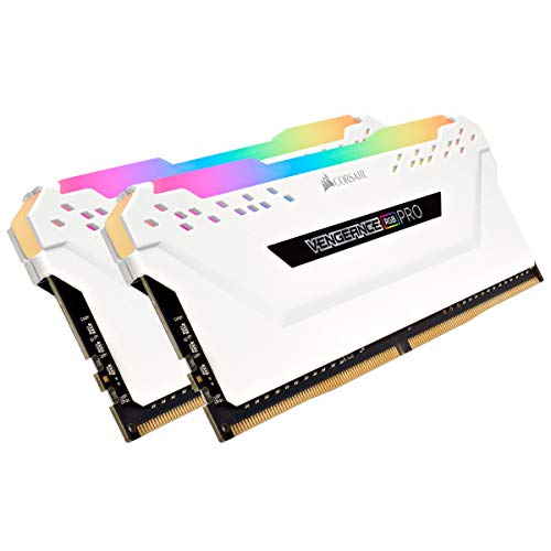 Corsair DDR4-3200MHz デスクトップPC用 メモリ VENGANCE RGBシリーズ 32GB [16GB×2枚] ホワイトCMW32GX4M2E3200C16W 1
