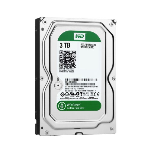【整備済み品】Western Digital 内蔵HDD 3TB 3.5インチ WD Green WD30EZRX SATA 6Gb/s Intellipower 静音・省電力モデル 1
