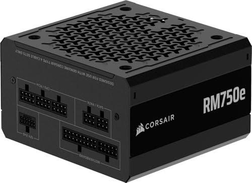 CORSAIR RM750e 2025モデル PC電源ユニット 750W PCIE 5.1 対応 80PLUS Gold認証 ATX 3.1 認証済 フルモジュラー 12V-2x6 ケーブル付属 CP-9020295-JP 1