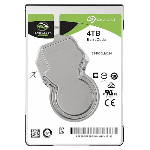 Seagate シーゲイト 4TB ST4000LM024 Barracuda 内蔵 HDD ハードディスク 2.5インチ SATA PC 外付けHDD 15mm厚 国内正規代理店品 180日保証 (整備済み品)の詳細・まとめ 画像