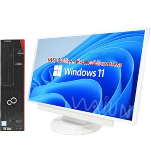 【整備済み品】富士通 デスクトップPC D586/20型液晶セット/第6世代 i5-6400/Win11 Pro/MS Office H&B 2019/wajunのwifi/Bluetooth/DVD/8GB/256GB SSDの外観・全体像 画像