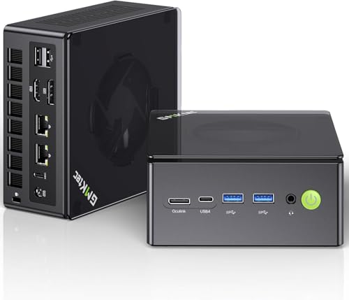 【GMKtec ミニPC 最強 ゲーミング PC】GMKtec ミニPC 【AMD Ryzen7 8845HS搭載・R7 H255/8745HS より速い】128GB DDR5＋8TB SSD拡張可｜Oculink＋USB4.0×2搭載 MAX 5.1GHz｜Win 11 Pro WiFi6/BT5.2 ｜2.5Gbps LAN｜4画面出力＆8K｜NucBox K8 Plus 32G+1TB 1