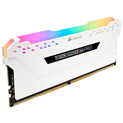 Corsair DDR4-3200MHz デスクトップPC用 メモリ VENGANCE RGBシリーズ 32GB [16GB×2枚] ホワイトCMW32GX4M2E3200C16Wの特徴・詳細 画像