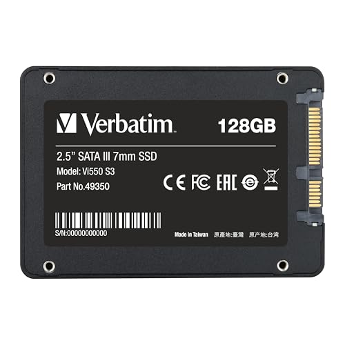 Verbatim バーベイタム 内蔵SSD 2.5 インチ SATA III 7mm Vi550シリーズ 128GB 最大読込 520MB/s 国内代理店IO Dataサポート 49350-Jの詳細・まとめ 画像
