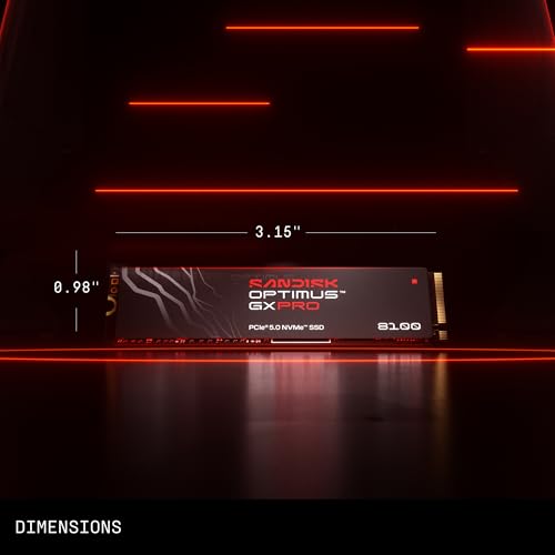 SANDISK 2TB Optimus GX PRO 8100 PCIe 5.0 NVMe SSD - M.2 2280、最大14,900MB/秒の読み取り速度、超高速パフォーマンス - SDSP82200TANの詳細・まとめ 画像