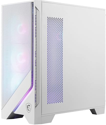 MSI MAG FORGE 320R AIRFLOW WHITE PCケース ATX ミドルタワー 白 ARGBファン4基付き フロントメッシュパネル 冷却性能 CS8964の特徴・詳細 画像