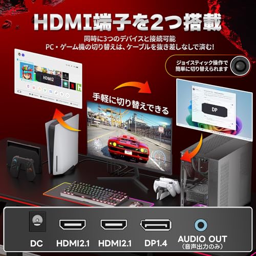 【発売セール】cocopar モニター 23.8インチ 240Hz 3年保証 HDMI*2つ ゲーミングモニター 100%sRGB広色域 400nit高輝度 1ms応答 VESA対応 狭額縁 薄型 FHD 非光沢IPSパネル 角度調整 照準表示 FreeSync/HDR/OD/MPRT/チルト/スピーカー 240Hz/200Hz/180Hz/120Hz/100Hz/60Hz対応 S-238Hの特徴・詳細 画像