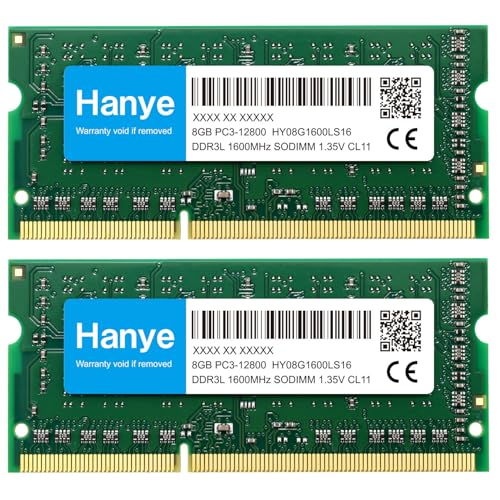 ノートPC用メモリ DDR3L-1600 PC3-12800 16GB（8GBx2枚）SODIMM Hanye【5年保証】 1