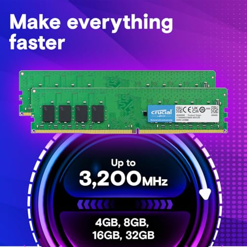 Crucial デスクトップ用増設メモリ 32GB(16GBx2枚) DDR4 3200MT/s(PC4-25600) CL22 UDIMM 288pin CT2K16G4DFRA32Aの詳細・まとめ 画像