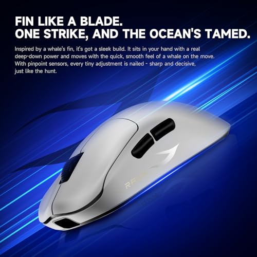 Leviathan V4 White ワイヤレスマウス ゲーミング 超軽量 PixArt 8,000Hzポーリングレート 大型マウスソール 日本正規代理店保証品の特徴・詳細 画像