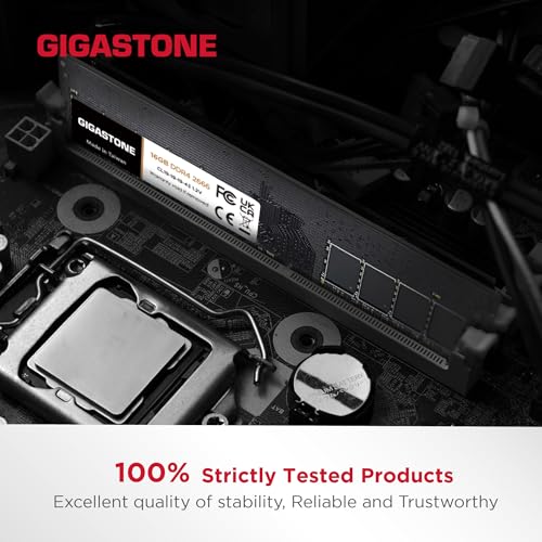 【メモリ DDR4】GIGASTONE 16GBx2枚 (32GB Kit) DDR4 2666MHz (2400MHz or 2133MHz) PC4-21300 (PC4-19200/17000) CL19 1.2V UDIMM 288 ピン アンバッファー 非 ECC PC デスクトップ専用 メモリモジュール アップグレードの特徴・詳細 画像