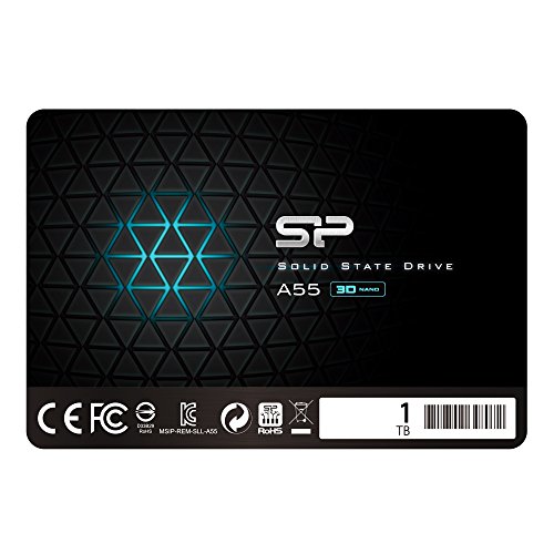 シリコンパワー SSD 1TB 3D NAND採用 SATA3 6Gb/s 2.5インチ 7mm PS4動作確認済 3年保証 A55シリーズ SP001TBSS3A55S25 1