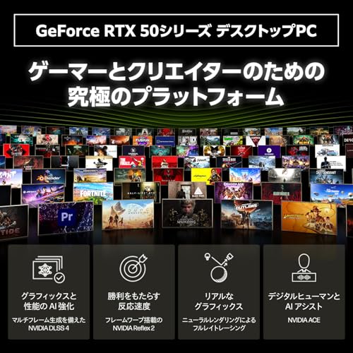 HP ゲーミングPC デスクトップ OMEN 16L Desktop RTX 5060 AMD Ryzen 7 8700F プロセッサー 32GBメモリ 1TB SSD Windows11 Home ゲーム実況 配信 動画編集 ブラック(型番：BW7T4PA-AAAA)の特徴・詳細 画像