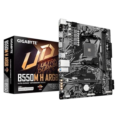 GIGABYTE B550M H ARGB Micro-ATXマザーボード MB6995の外観・全体像 画像