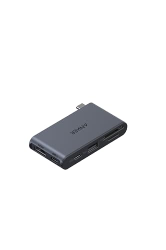 Anker Nano USB-C ハブ (6-in-1, 5Gbps) 最大4K 最大85W出力対応USB-Cアップストリームポート 5Gbps高速データ転送 SD/micro SDカードスロット搭載 1