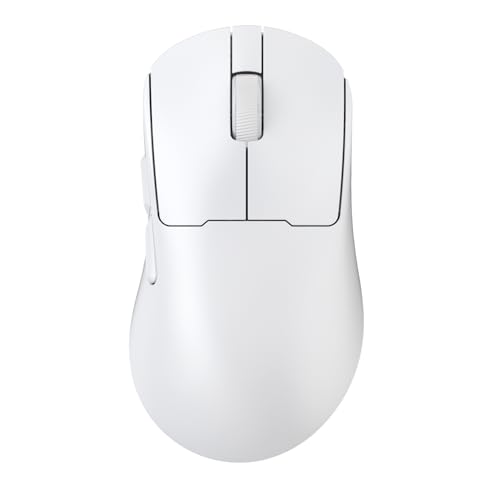 センチュリー「RACEN」 2.4GHz ワイヤレス接続対応 液晶搭載軽量ゲーミングマウス LightBow ホワイト CRC-WGMRGB02WT‗FP 国内サポートの外観・全体像 画像