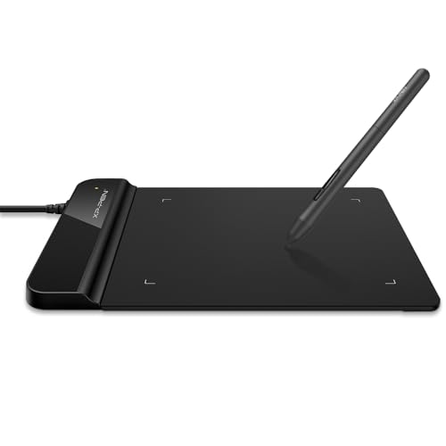 XPPen Star G430S 板タブ 4x3インチ 超薄型 小型 ペンタブ 8192レベル 充電不要ペン 替え芯付属 イラスト お絵かきソフトウェア付き 初心者 ブラック 1
