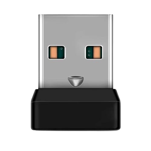 ワイヤレス USB レシーバー - USB Unifying レシーバー、ドングル トランスミッター |ワイヤレスマウスやキーボード、PC//ラップトップなどのすべての Unifying デバイスと互換性のあるレシーバ ー アダプターの外観・全体像 画像