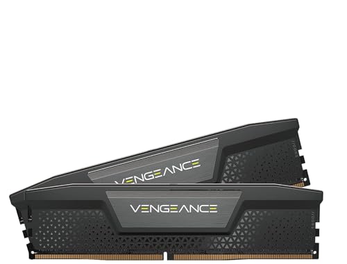 CORSAIR DDR5-5200MHz デスクトップPC用メモリ VENGEANCE DDR5シリーズ (PC5-41600) Intel XMPメモリキット 16GB ブラック [8GB×2枚] CMK16GX5M2B5200C40 1