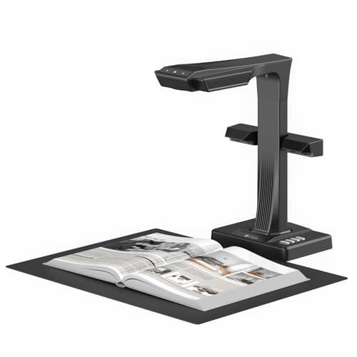 CZUR ET MAX ブックスキャナー 3800万画素 1秒/ページ 高速 スキャナー A3対応 410dpi OCR搭載 自動歪み補正 書籍 非破壊スキャン 領収書 書類 PDF化 オフィス/在宅 日本国内専用 1