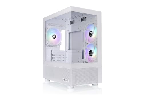 Thermaltake View 170 TG ARGB Snow Micro-ATX ミニタワー型PCケース ホワイト CA-1Z4-00M6WN-00 CS9125の外観・全体像 画像