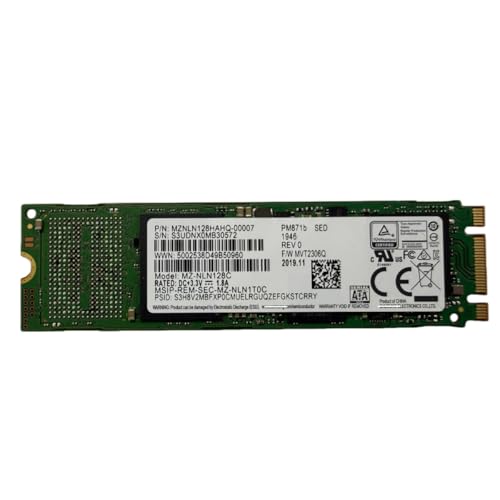 【整備済み品・動作確認済み】SSD PM871b MZ-NLN128C 128GB M.2 2280 SATA 内蔵SSD 6Gb/s ノートパソコン換装 修理用 1