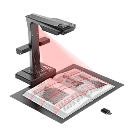 CZUR ET24 Pro USB-C ブックスキャナー A3対応 2400万画素 HDMI出力対応 非破壊スキャン 自動平坦化・歪み補正 OCR搭載 Windows/Mac/Linux対応 日本国内専用 1