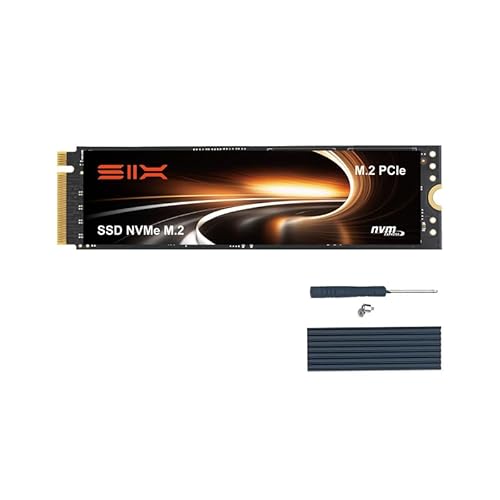 SIX X7400 Pro TLC Nand NVMe M.2 SSD PCIe4.0 512GB 内蔵SSD、最大読み取り速度7100MB/s、M.2 2280フォーマット、ゲーム・PS5用ストレージ拡張対応、ヒートシンク付き、PCIe Gen4x4 NVMeインターフェース、ノートパソコン及びデスクトップPC用内蔵ソリッドステートドライブ 1