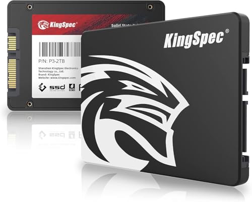 KingSpec SSD 2TB SATAIII 6Gb/s 2.5インチ内蔵SSD 最大読込:570MB/s (R:570MB/s、W:540MB/s) 3D NAND SATA SSD メーカー保証3年の外観・全体像 画像