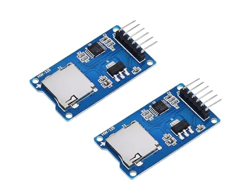 YMS PARTS【2個入】 Micro SDカード モジュール SPIインターフェース レベル変換回路搭載 Arduino互換 TFカードリーダー アダプター (Micro SD/SDHC対応) (2) 1