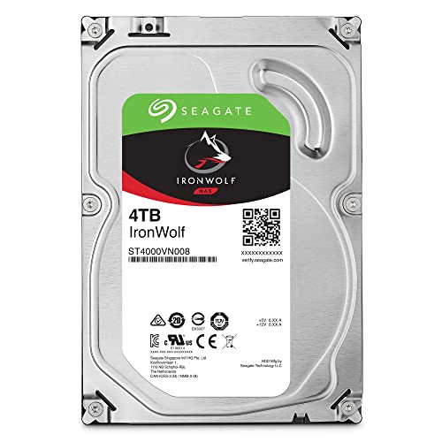Seagate IronWolf 3.5" データ復旧3年付 4TB 内蔵HDD(CMR) 3年保証 6Gb/s 64MB 5900rpm 24時間稼動 PC NAS向け ST4000VN008の詳細・まとめ 画像