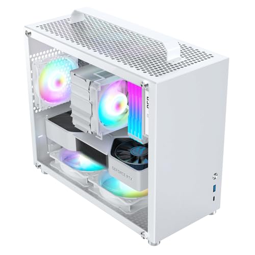 pcケース ミドルタワー pcケース 透明強化ガラスモデル micro-atx シルバー MINI型の特徴・詳細 画像
