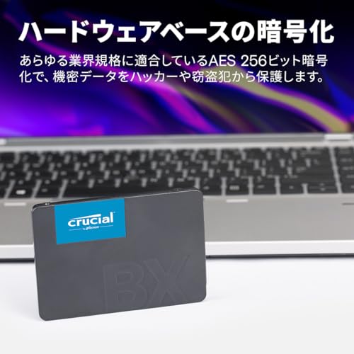 Crucial(クルーシャル) SSD 内蔵2.5インチ SATA接続 BX500 シリーズ 4TB メーカー3年保証 国内正規代理店品 CT4000BX500SSD1JPの特徴・詳細 画像