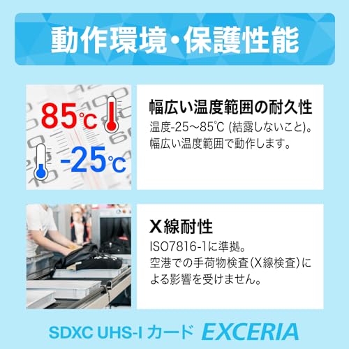 KIOXIA(キオクシア)【日本製】SDカード 256GB SDXC UHS-I Class10 読出速度100MB/s 国内正規品 メーカー保証5年 KLNEA256Gの特徴・詳細 画像