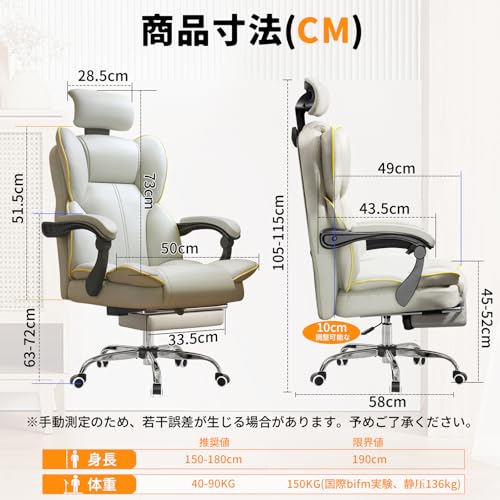 FUULIFE オフィスチェア デスクチェア テレワーク 疲れない チェア リクライニング 収納式フットレスト 連動式アームレスト 事務 社長椅子 広い座面 3Dヘッドレスト 360度回転 座面昇降 椅子 PCチェア 通気性メッシュ ゲーミング/勉強/事務用 おしゃれ (グレー)の詳細・まとめ 画像