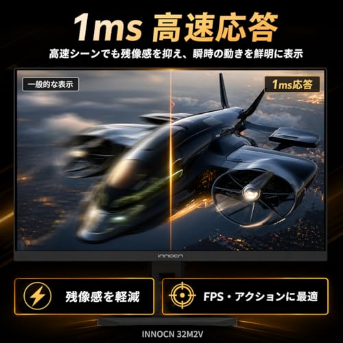 INNOCN 32 インチ 4K 160Hz Fast IPS ゲーミングモニター HDR1000 2304 分区 1ms ミニLED モニター 狭額縁 PS5/Xbox 対応 VESA 100×100 HDMI2.1/DP1.4/USB-C65W接続 スピーカー付き 32M2Vの詳細・まとめ 画像