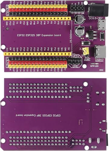 ESP32 38ピン拡張ボード用 ESP32用ブレークアウトボード 38ピンインターフェースパープル ESP32S 38ピン拡張ボード用 ESP32開発ボードとの幅広い互換性の特徴・詳細 画像