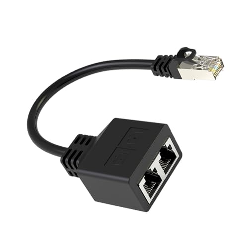 RJ45 イーサネット スプリッタ 1 ～ 2、 1000Mbps イーサネット スイッチ 2 ポート RJ45 高速ネットワーク アダプタ ネットワーク アダプタ 1
