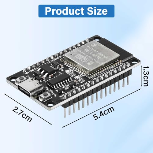 DiyStudio ESP-32 ESP32 開発ボード WiFi+Bluetooth 搭載 超低消費電力 デュアルコア CPU CH340C Type-C接続 30ピン IoT DIY 電子工作 開発キット 小さめサイズ 2個（AP/STA/AP+STAモード対応）の特徴・詳細 画像