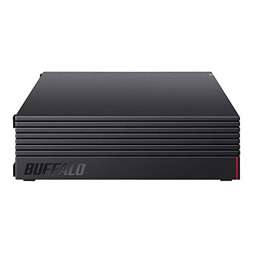 【Amazon.co.jp限定】バッファロー 外付けハードディスク 8TB テレビ録画/PC/PS4/4K対応 静音&コンパクト 日本製 故障予測 みまもり合図 HD-AD8U3の外観・全体像 画像
