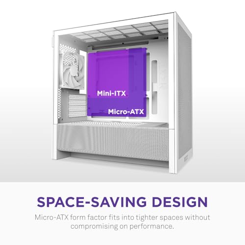 NZXT H3 Flow Micro-ATX ミドルタワー型PCケース ホワイト CC-H31FW-01 CS9295の特徴・詳細 画像
