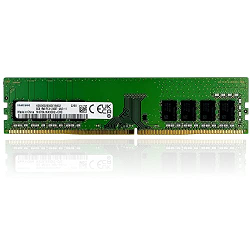 SAMSUNG サムスン 8GB 1Rx8 PC4-2400T-UA2-11 DIMM 288pin デスクトップパソコン用メモリ 型番:M378A1K43CB2-CRC 片面実装 (1Rx8)の外観・全体像 画像