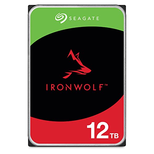【Amazon.co.jp限定】Seagate 内蔵 HDD ハードディスク 12TB NAS向け 24時間365日 3年保証 データ復旧3年付 CMR Ironwolf 国内正規代理店品 エコパッケージ ST12000VN0008/ECの外観・全体像 画像