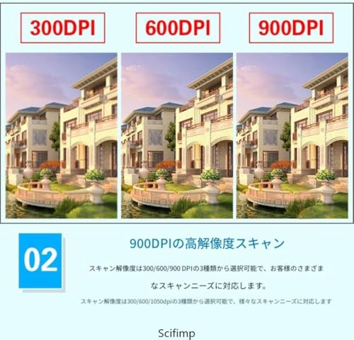 Scifimpポータブルハンディドキュメントスキャナー最大900DPIカラー対応A4サイズ名刺資料など多様な媒体をスキャン可能ワンボタン操作片手で簡単操作軽量コンパクトで持ち運びやすい家庭オフィス出張に最適PC接続対応電池を内蔵していません( 具体的製品寸法については寸法図を参照してください。) (ブラック)の特徴・詳細 画像