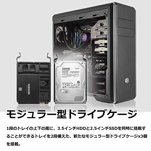 CoolerMaster ミドルタワー ATX PCケース CM694 Black (型番: MCB-CM694-KN5N-S00)の特徴・詳細 画像