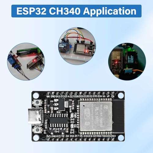 DiyStudio ESP-32 ESP32 開発ボード WiFi+Bluetooth 搭載 超低消費電力 デュアルコア CPU CH340C Type-C接続 30ピン IoT DIY 電子工作 開発キット 小さめサイズ 2個（AP/STA/AP+STAモード対応）の特徴・詳細 画像