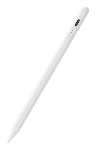 エレコム タッチペン 【11インチ(A16)、 iPad7/8/9/10、iPad Pro 11/12.9/13インチ、Air 11・13インチ(M3, M2)、mini5/6に対応】 iPad専用 ペンシル 急速充電 パームリジェクション 傾き検知 20分でフル充電 P-TPACSTAP07WWH 1