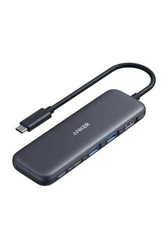 Anker 332 USB-C ハブ (5-in-1) 100W USB PD対応 4K HDMIポート5Gbps 高速データ転送 USB-C/USB-Aポート搭載の外観・全体像 画像