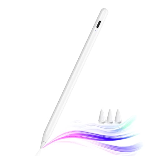 JAMJAKE iPad用ペンシル アップルペンシル代用ペン 2018年~2026年 iPad対応 タッチペン 超高感度 極細 スタイラスペン Type-C急速充電 傾き感知/磁気吸着/誤作動防止機能対応 軽量 耐摩 学生 子供 筆記 絵を描く デザイン用 ドローイング用の外観・全体像 画像